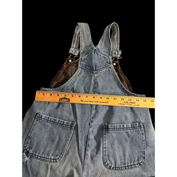 Vintage 90s Disney Mickey Mouse Girls Denim Overalls Size 12 Jumpsuit - Picture 3 of 13
